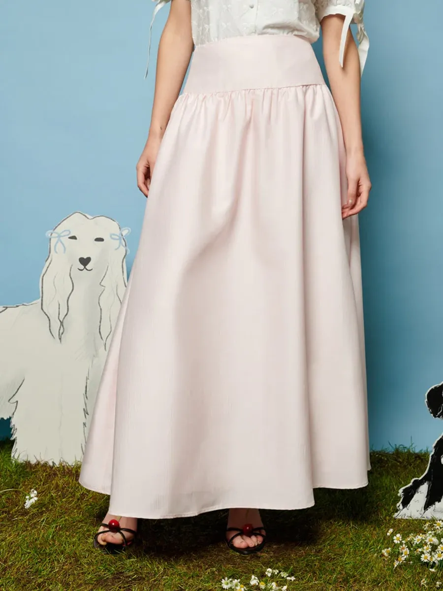 Casual Style Soft Fabrics Midi Skirt