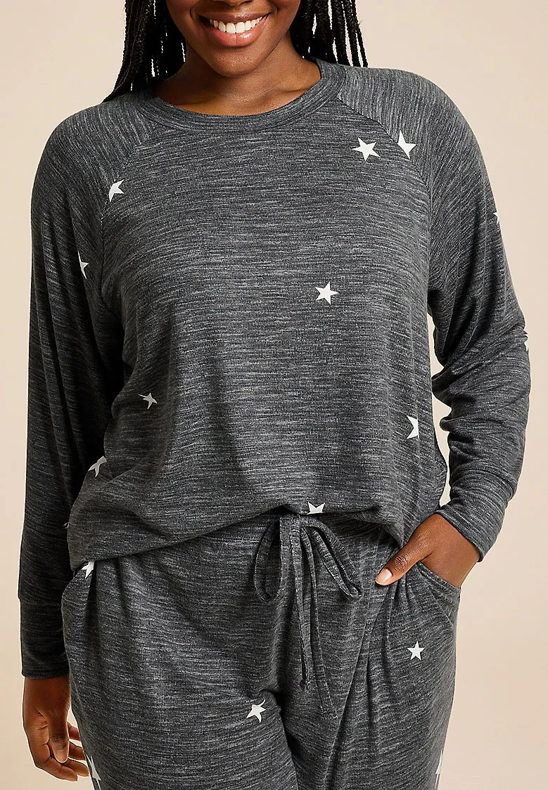 Casual Style Star Lounge Top