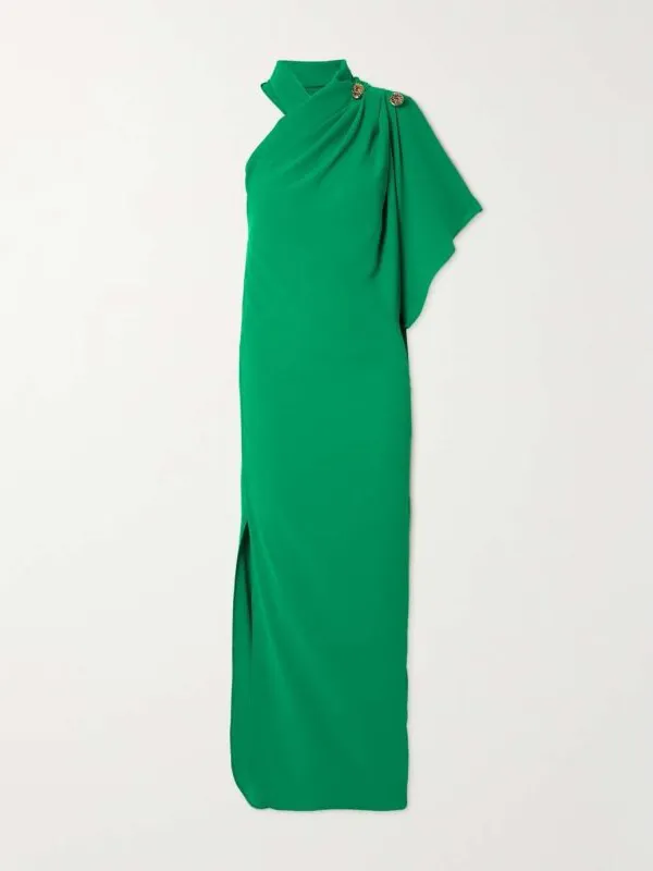 Casual  Asymmetric Split-Side Solid Color Maxi Dresses