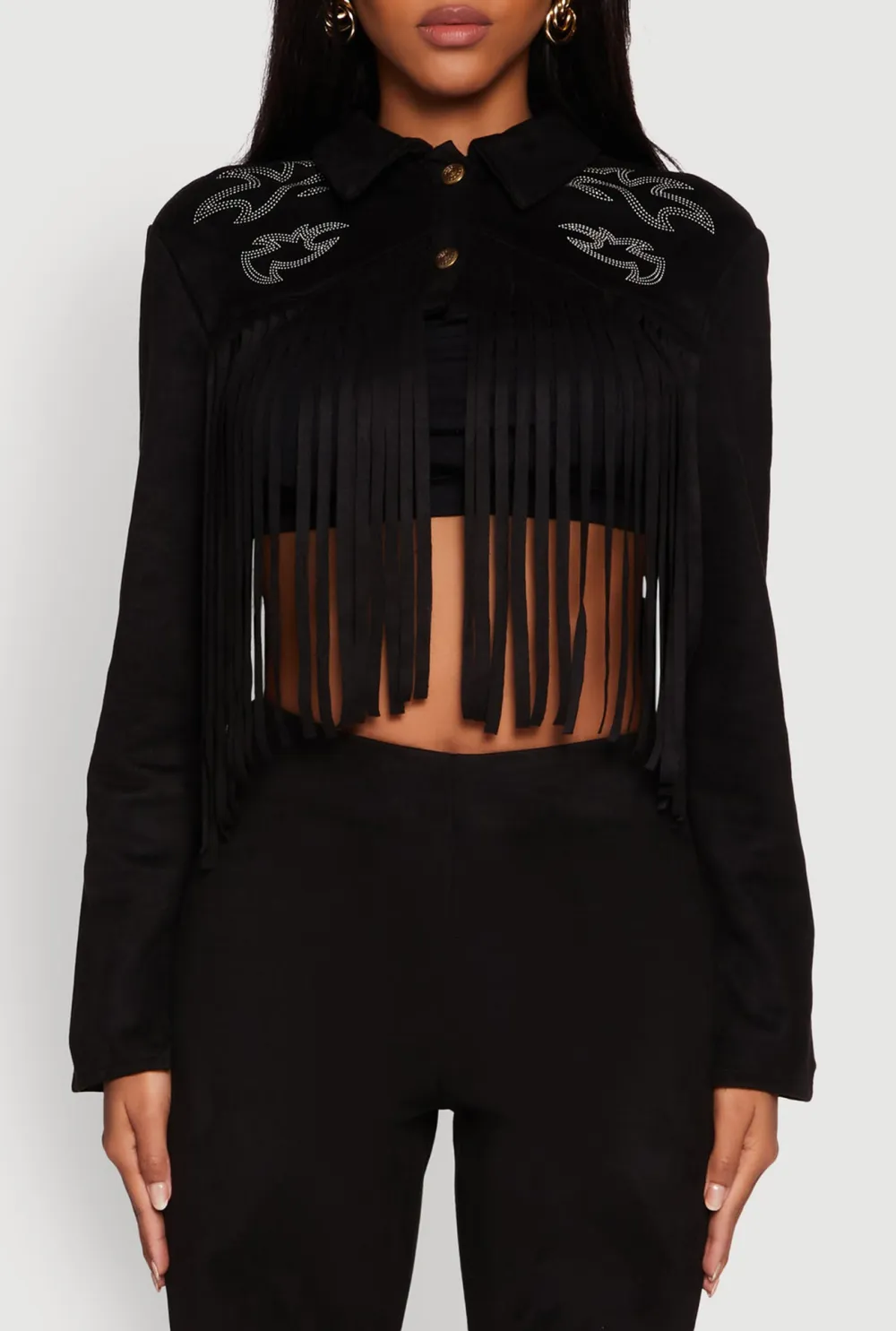 Long Sleeved Tassel Jacket