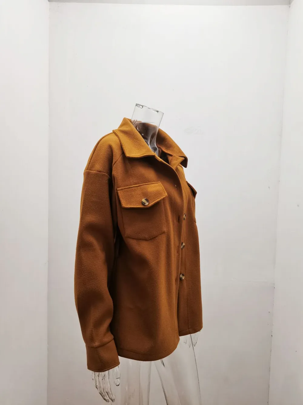 Belted pocket embellished open front jacket