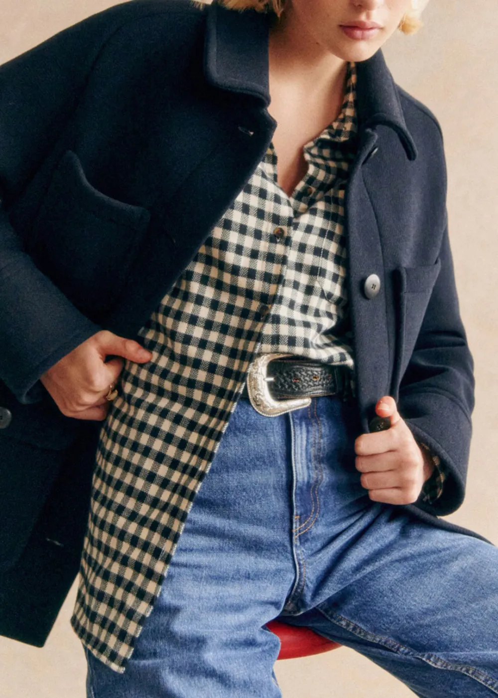 Solid Color Classic Collar Coat