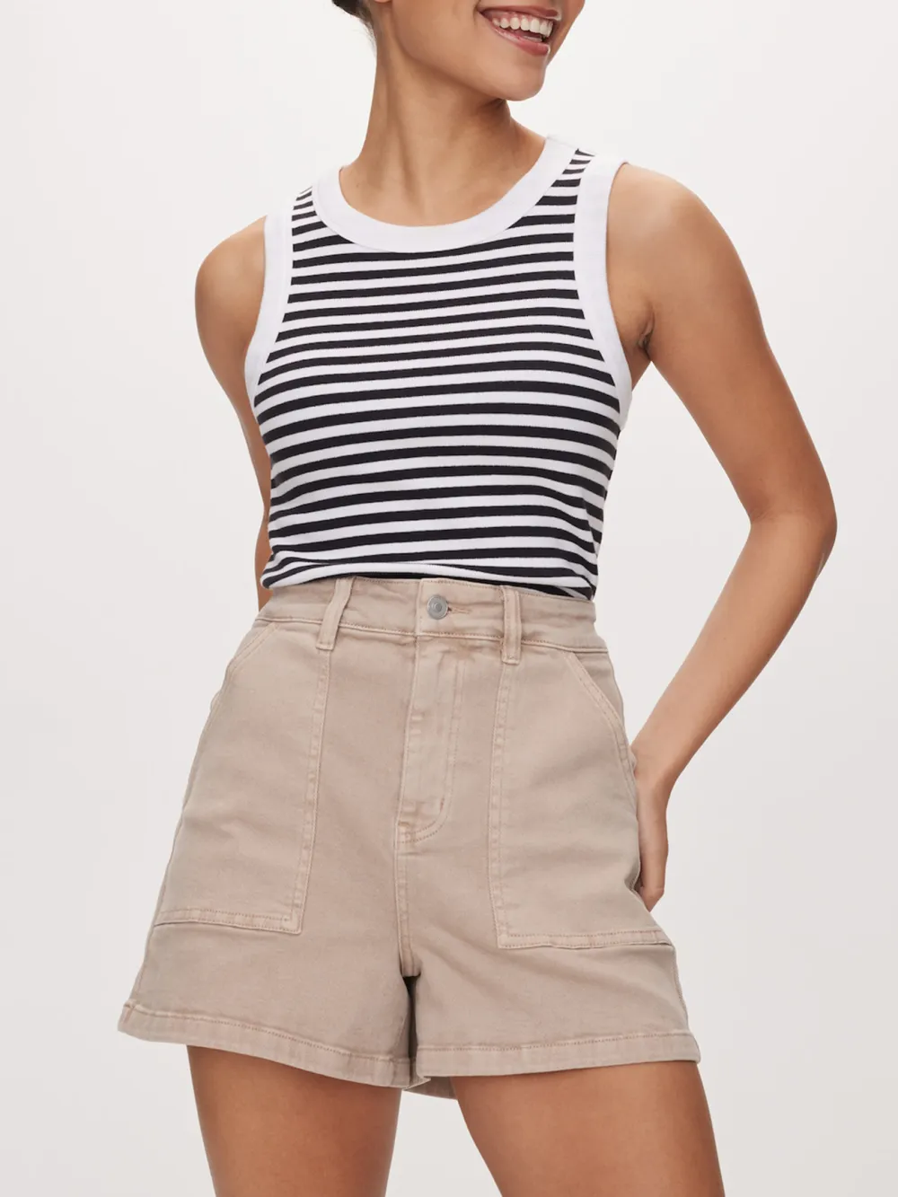 Regular Cotton Mid Trousers