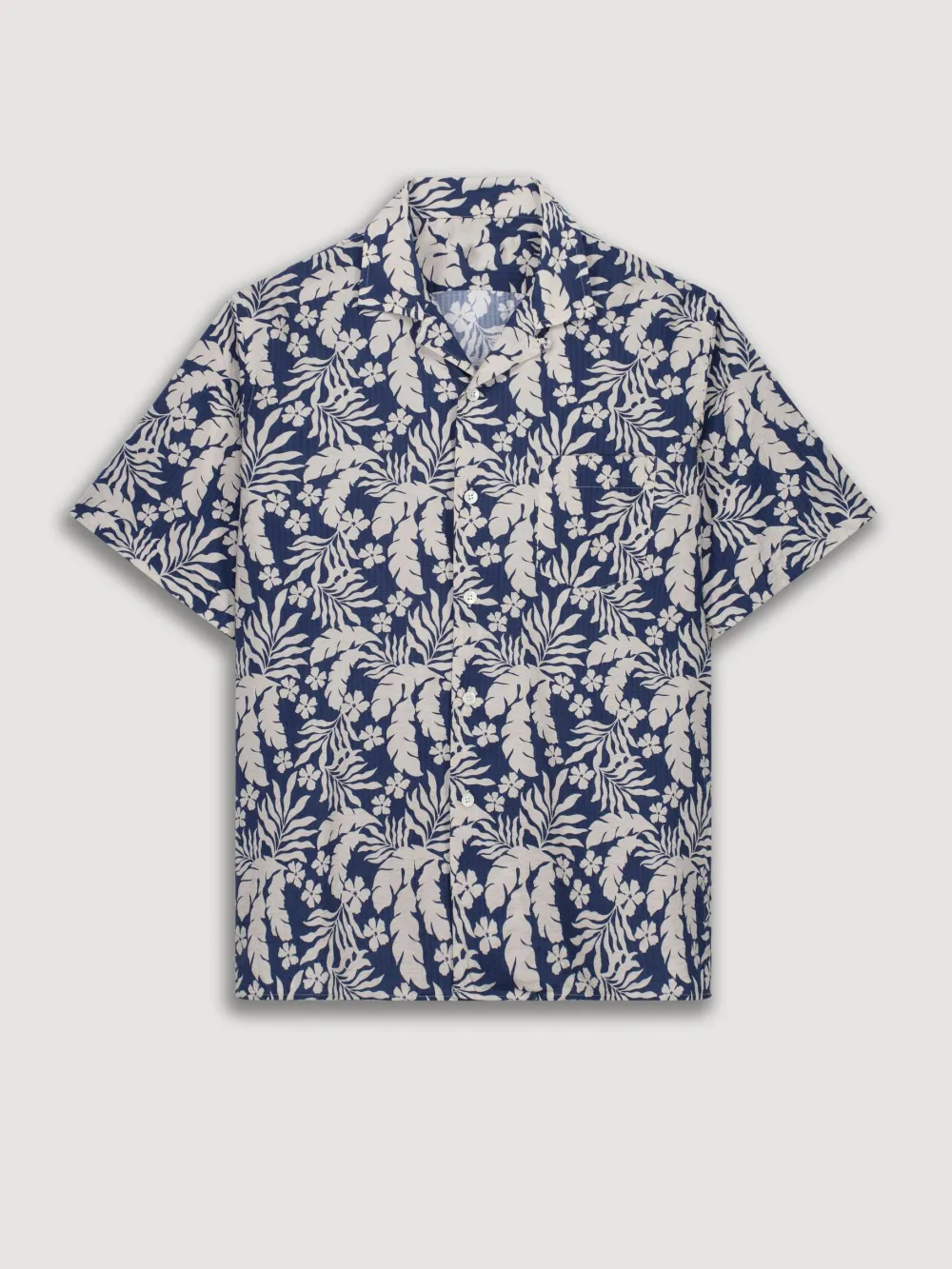 Casual Soft And Comfortable Blue Print Shirt