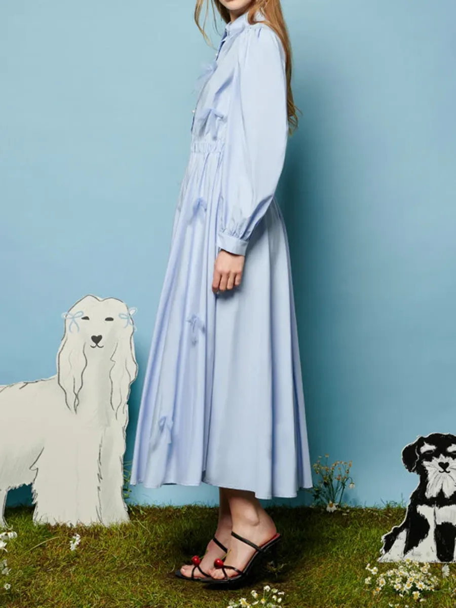 Fashion Bow Midi Dress