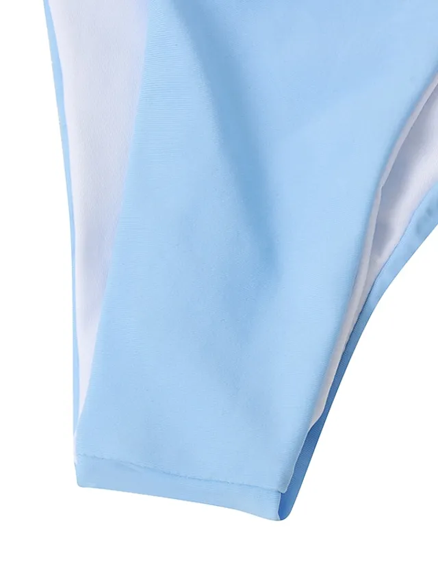 Women's Swimwear Bikini 2 Piece Normal Swimsuit Glitter Solid Color Black White Yellow Red Blue Plunge Bathing Suits Sexy Vacation Fashion