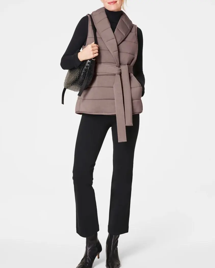 Plain Casual Puffy Vest