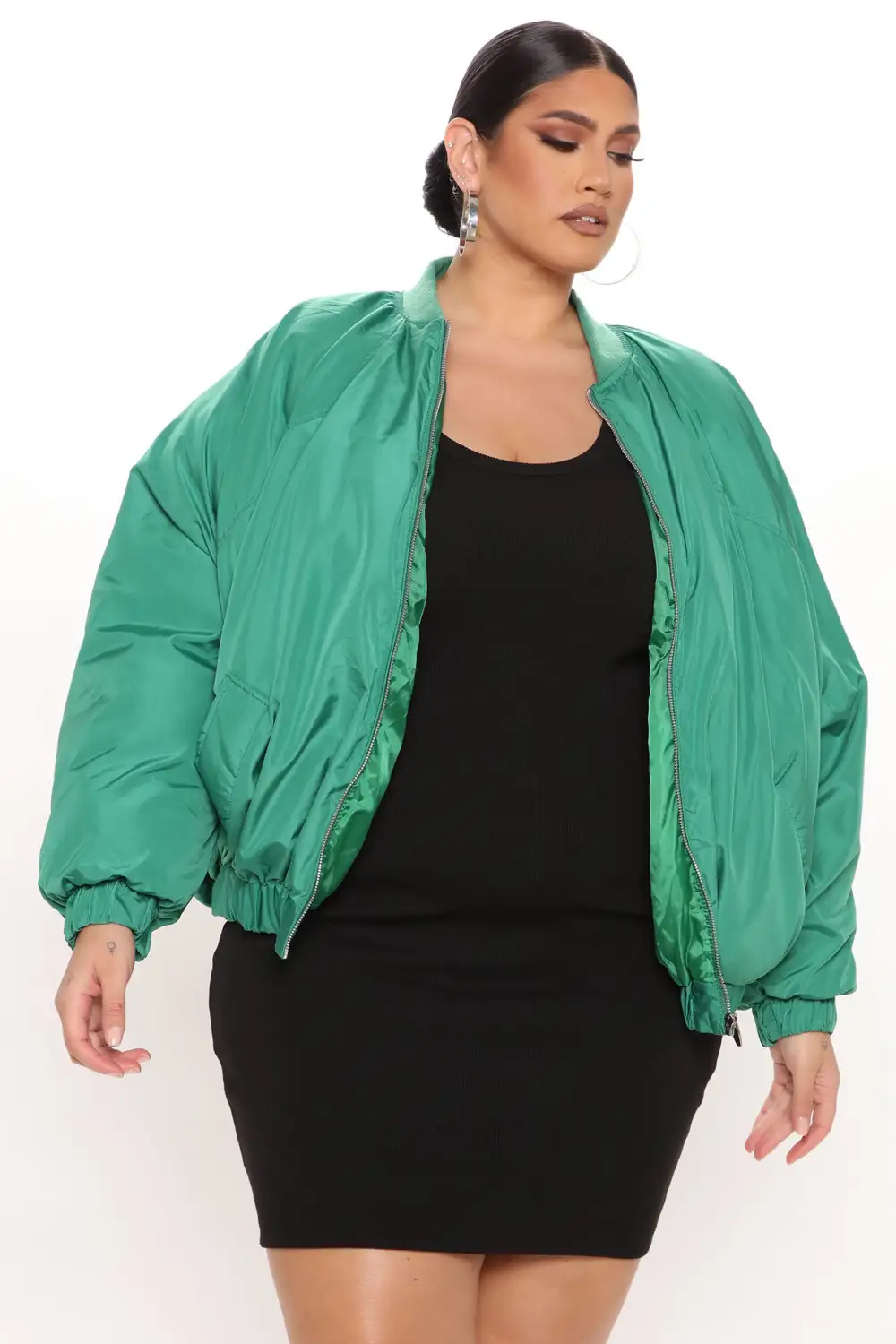 Obsessed With Me Bomber Jacket - Kelly Green