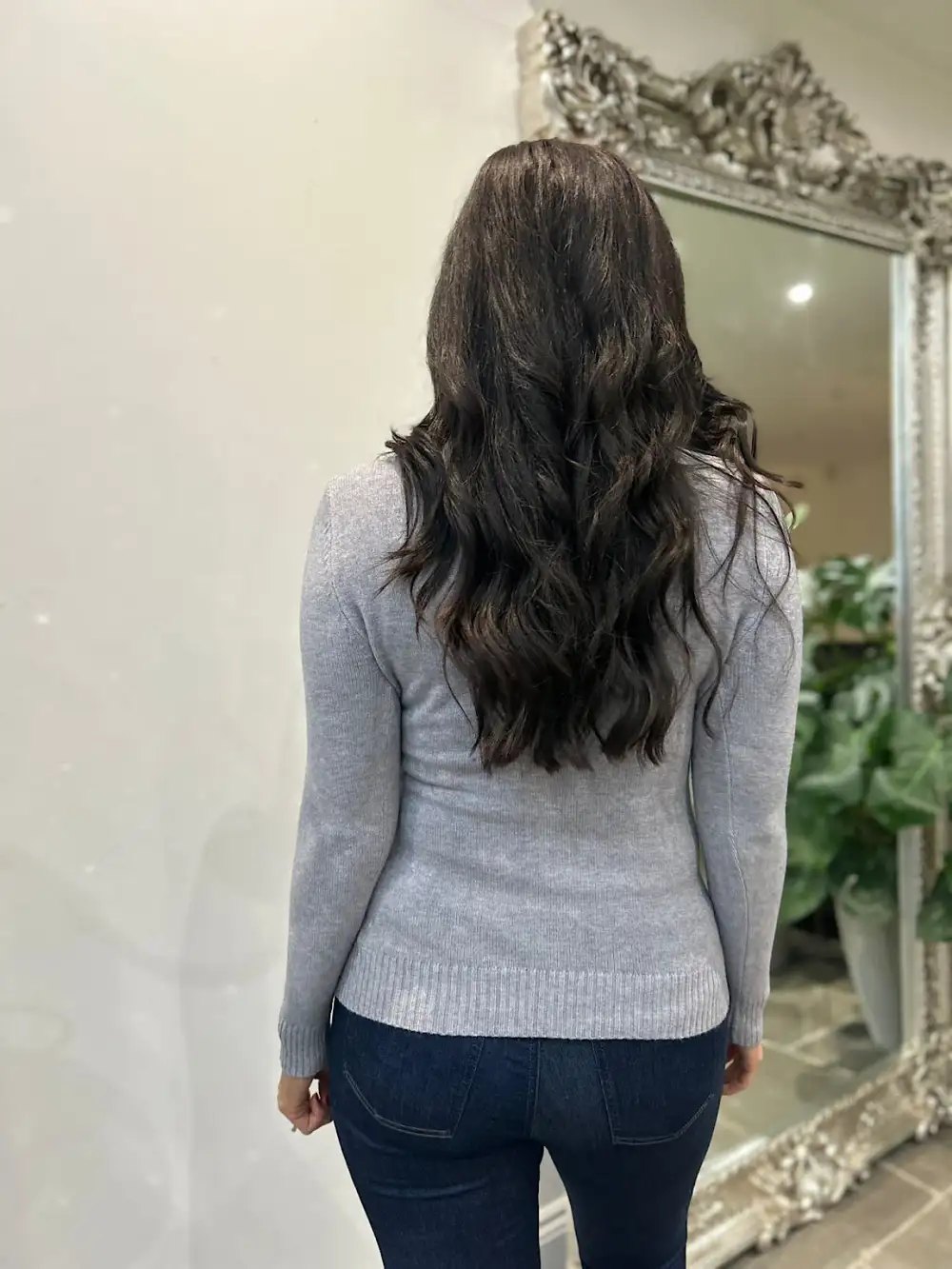 Grey Roll Neck Jumper Sonia