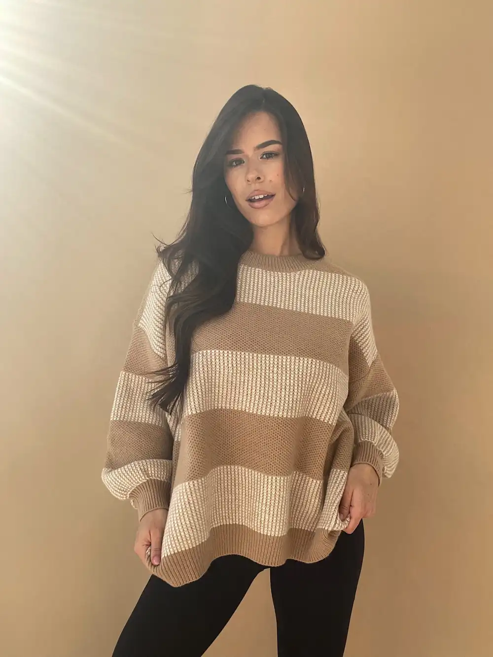 Two Tone Oversized Sweater