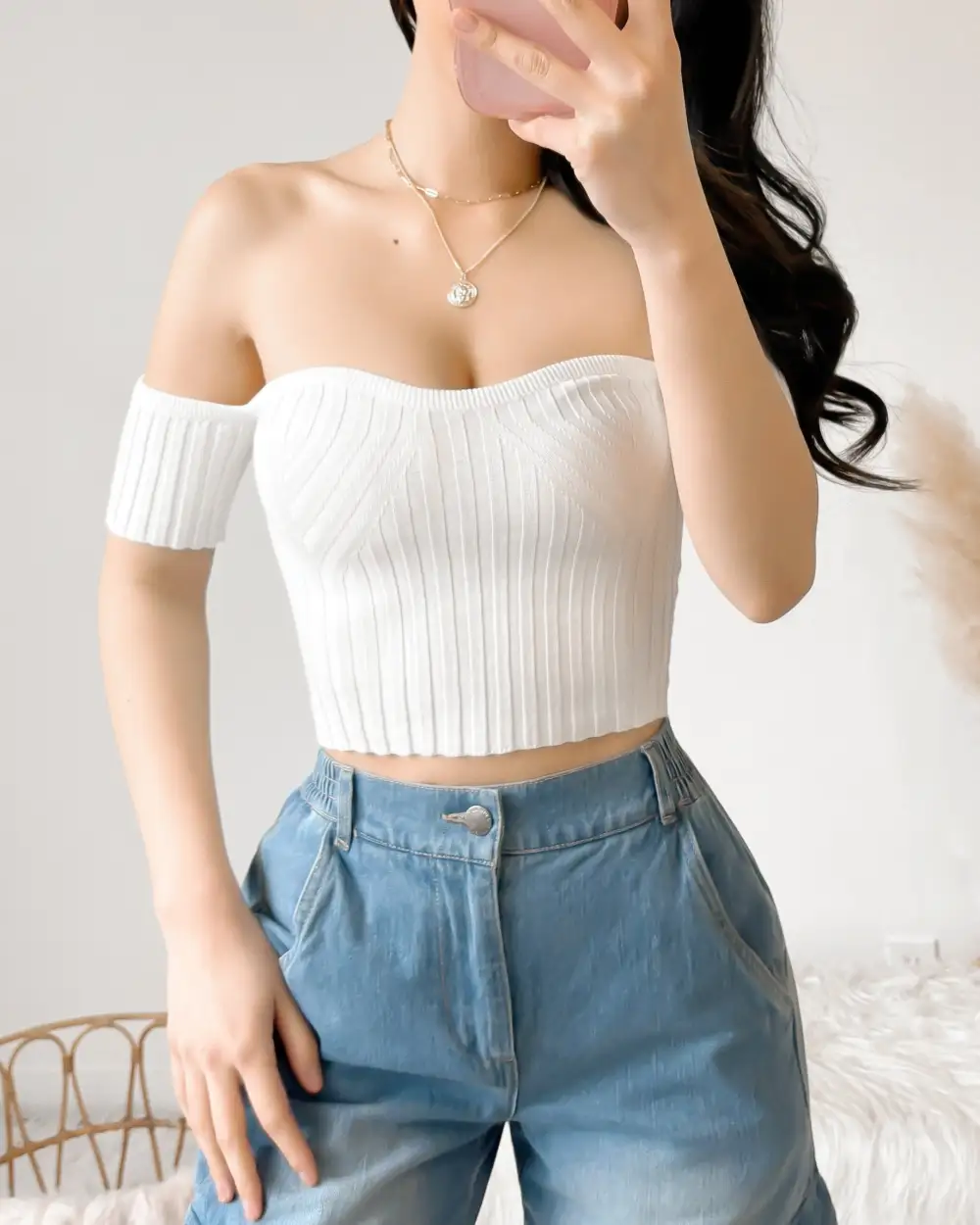 MIA OFF SHOULDER TOP (IVORY)