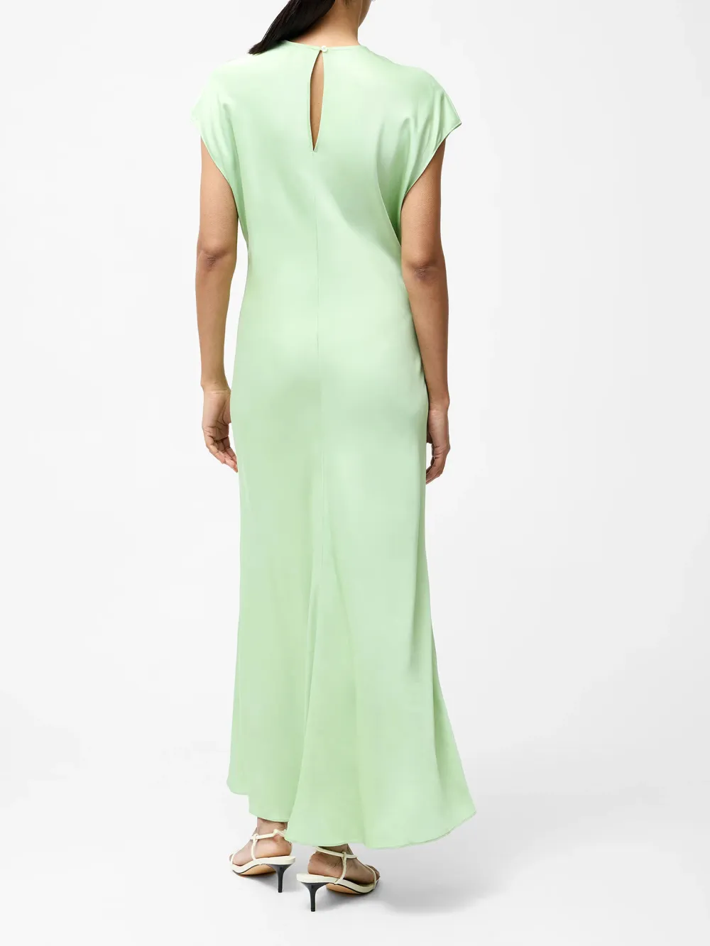 Exquisite Solid Color Elegant Satin Dress