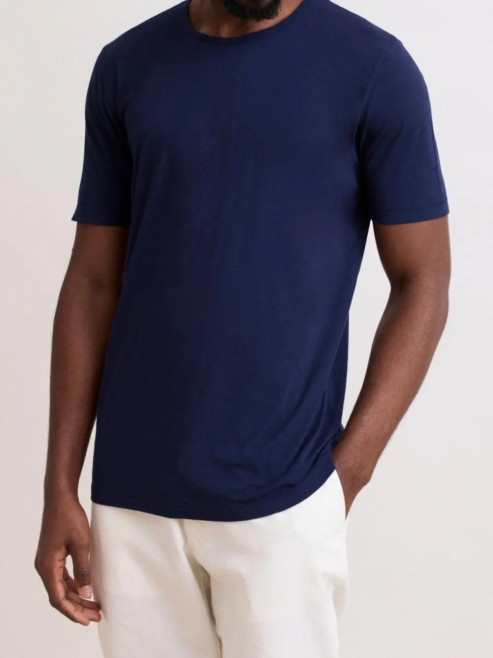 Comfortable Casual Breathable Soft Navy T-Shirt
