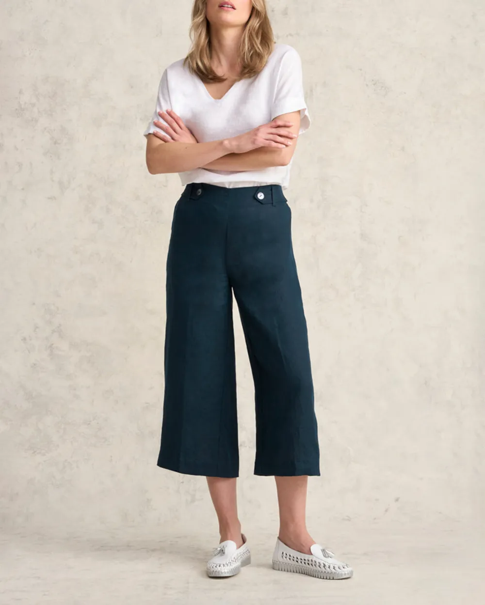 Dark Wash Wide Leg Pants