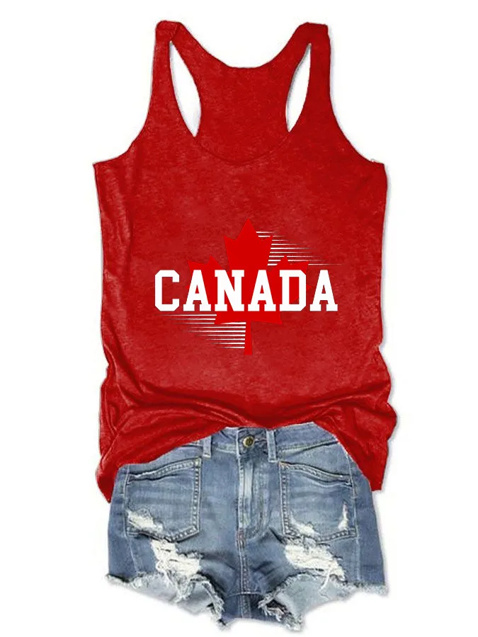Women's I Love Canada Crew Neck Vest