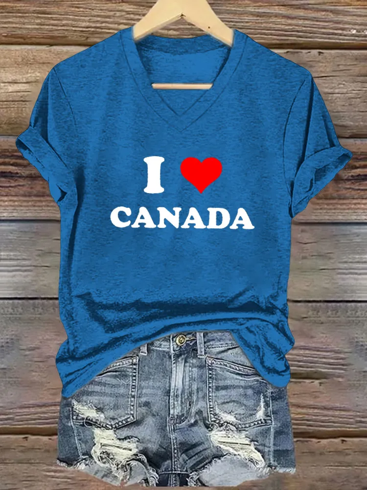 Women'S I Love Canada T-Shirt