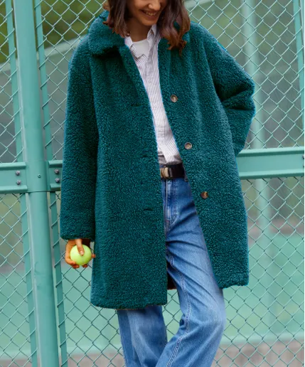 Winter plush coat coat colorful warm coat