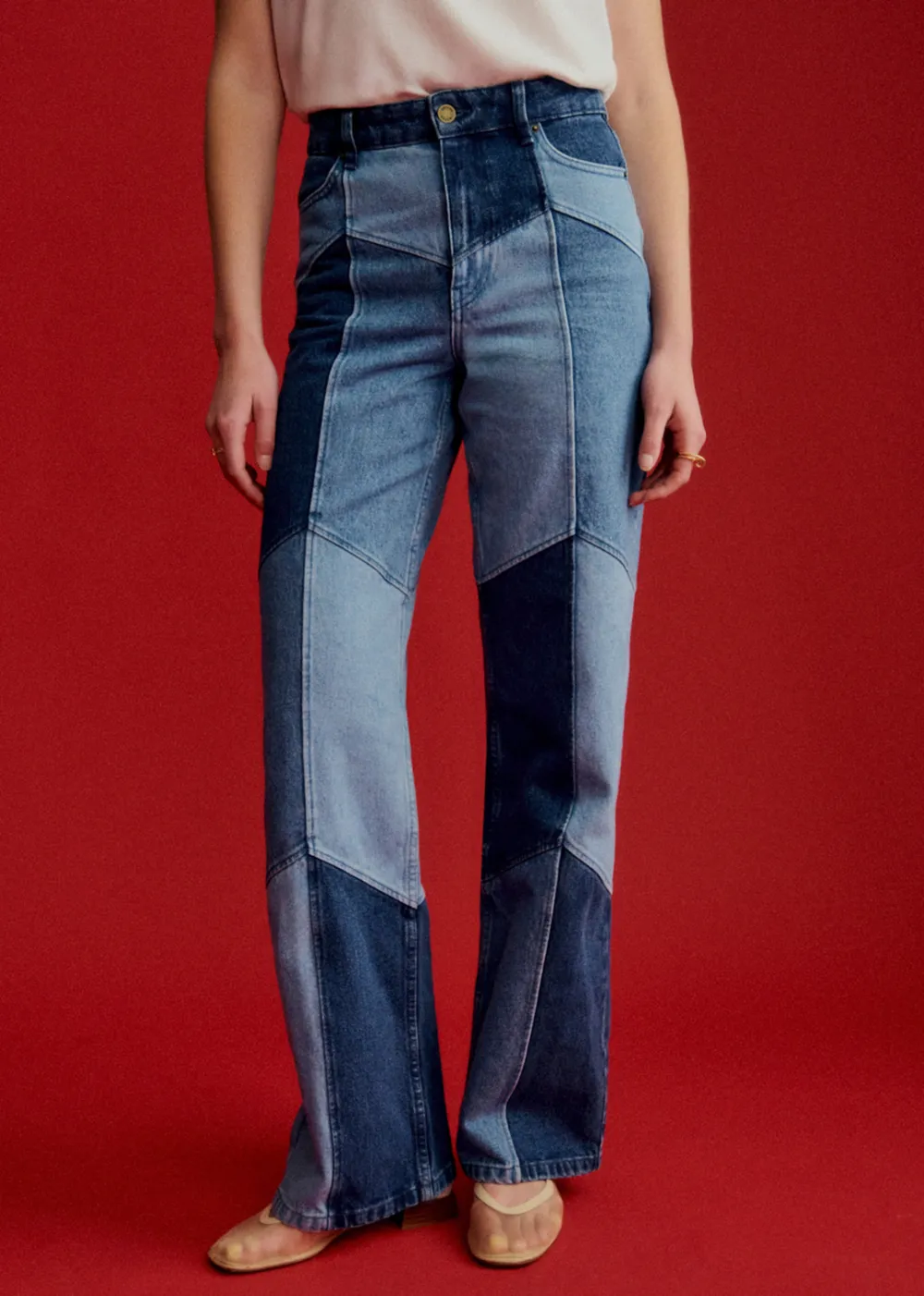High Waist Straight Jeans