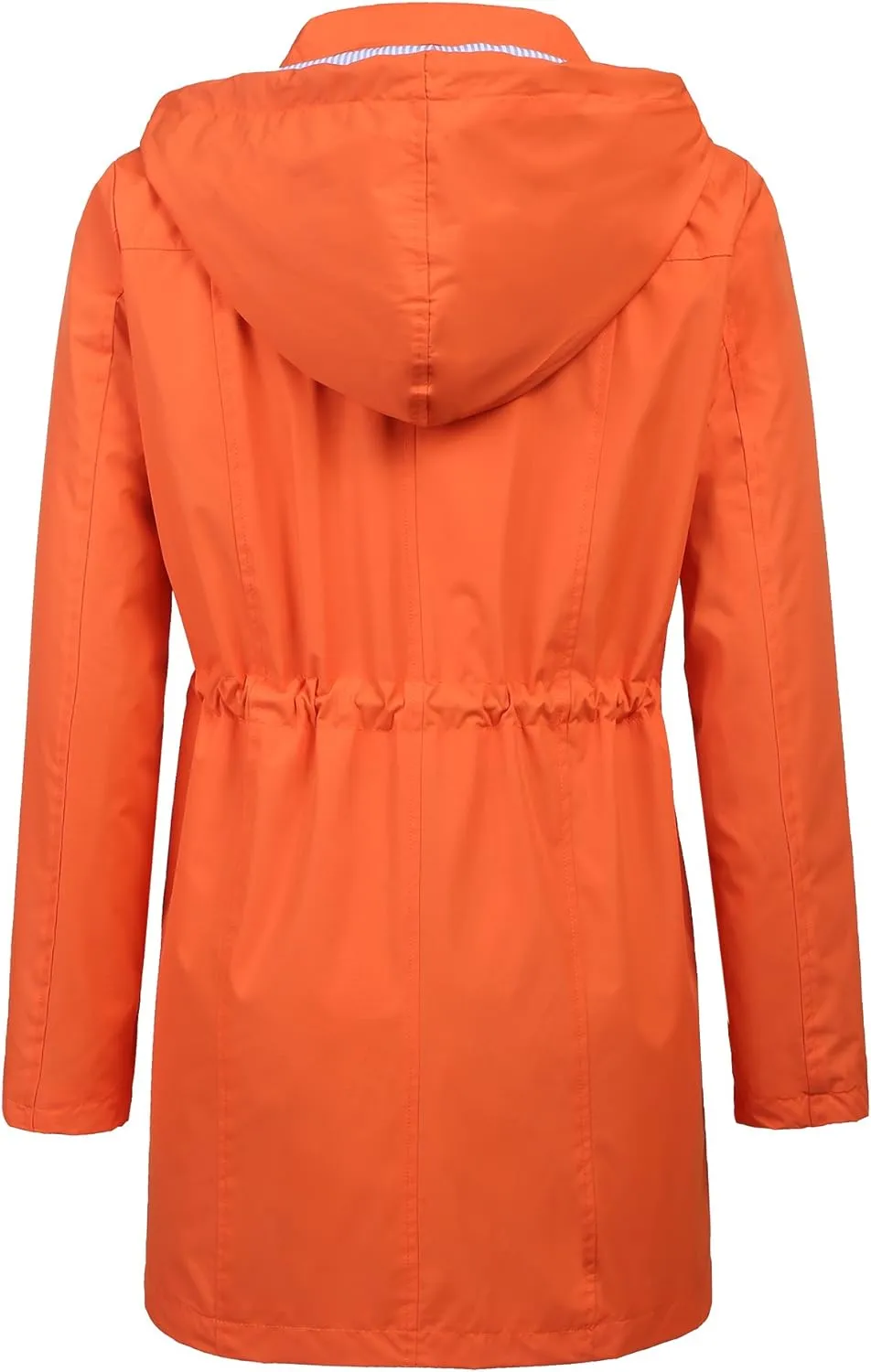 LOMON Raincoat Women Waterproof Long Hooded Trench Coats Lined Windbreaker Travel Jacket S-XXL