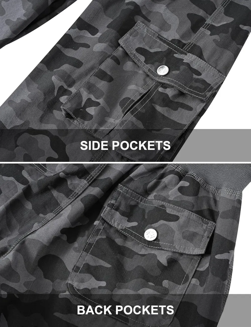 MoFiz Womens Capris with Pockets Loose Fit Casual Capri Pants Dressy Lightweight Ladies Baggy Cargo Pants for Hiking