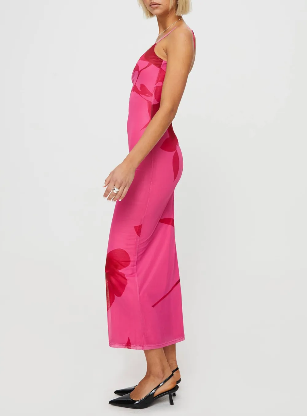 Leopard Print Spaghetti Strap Maxi Dress