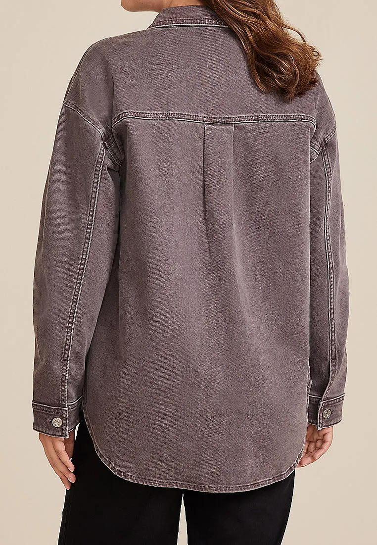 Jeans Color Denim Shacket