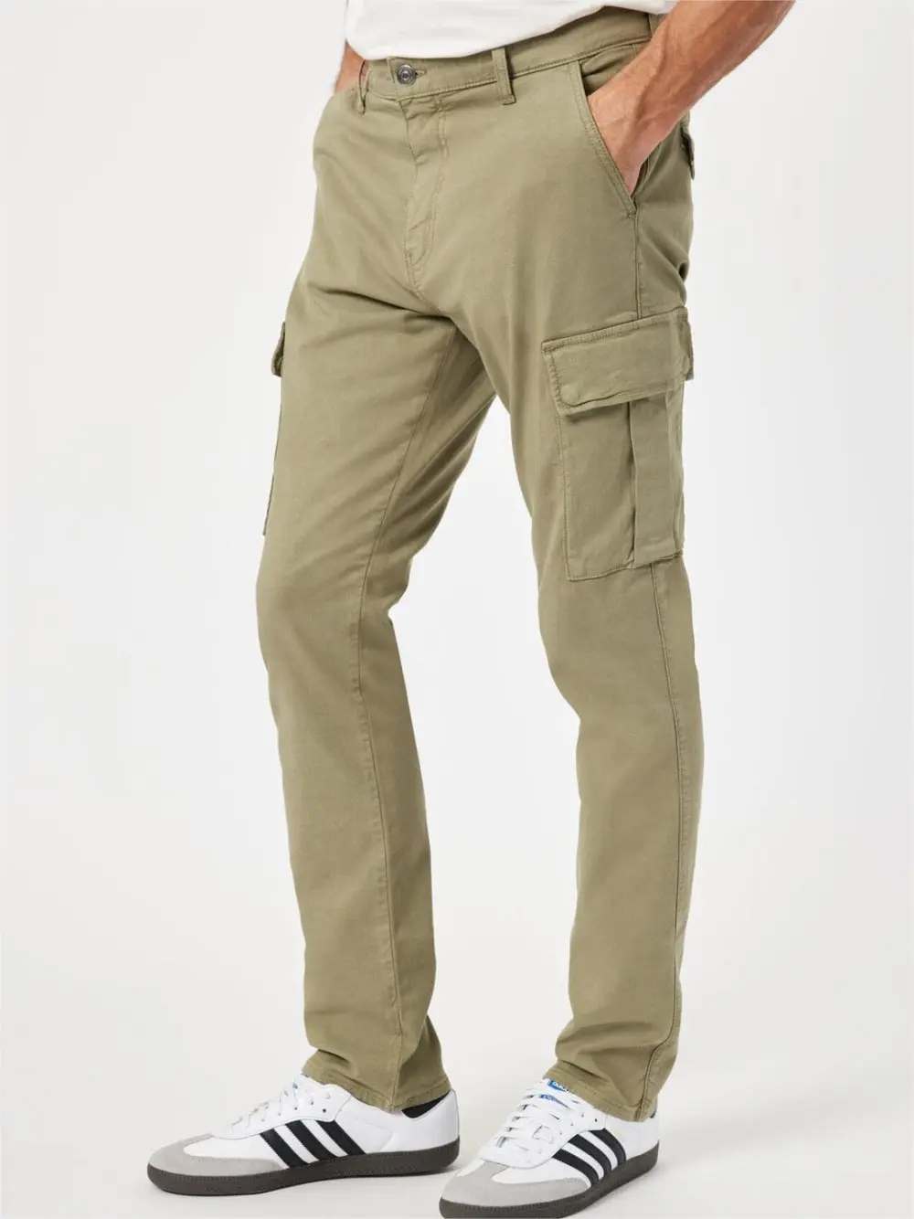 Slim Straight Cargo Pants