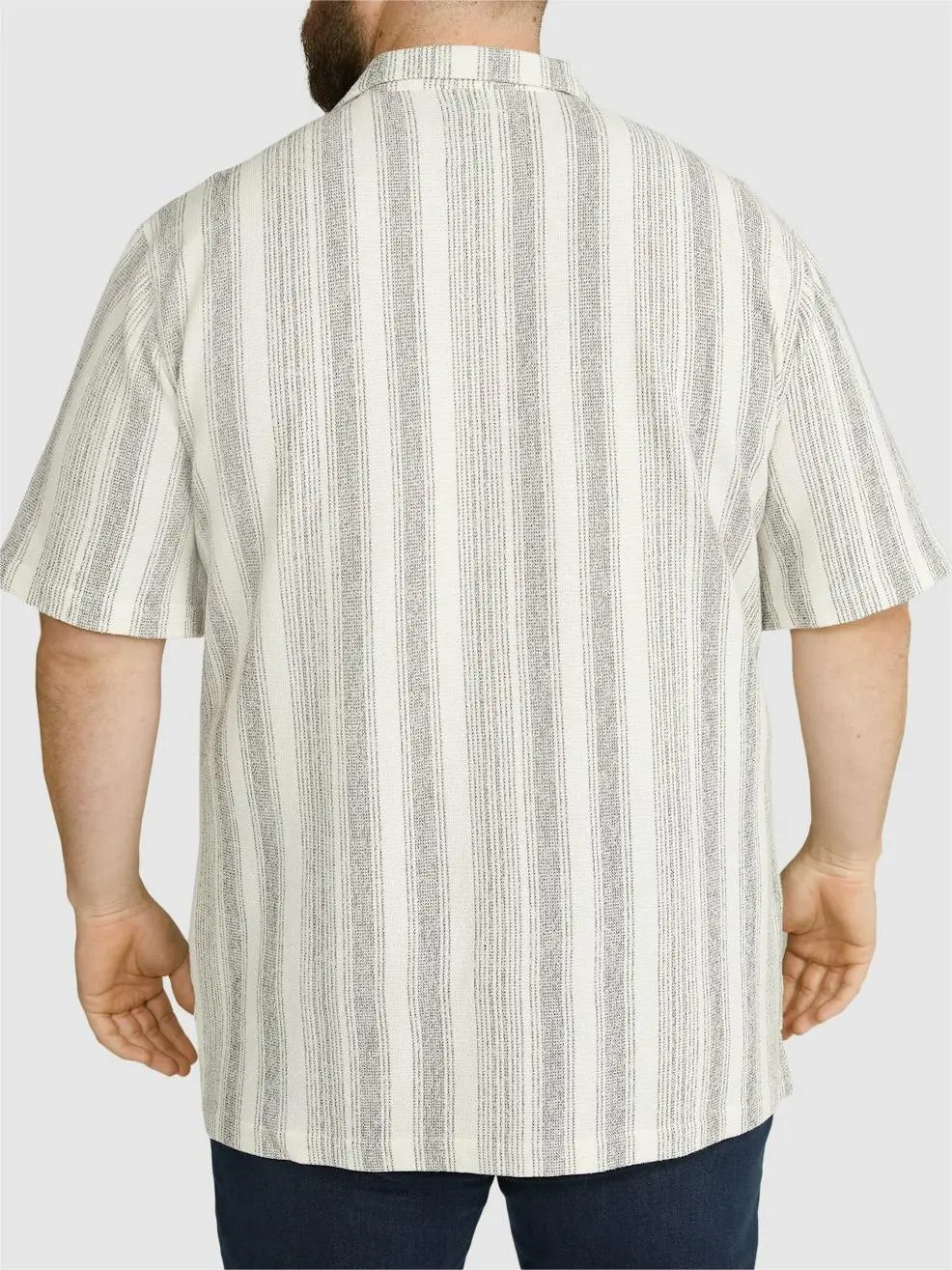 STRIPED KNIT RELAXED FIT SHIRT