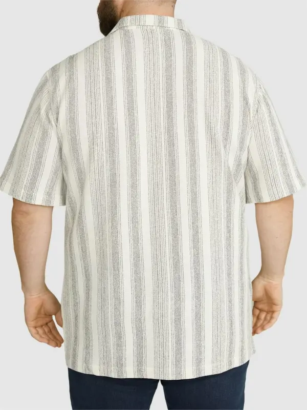 STRIPED KNIT RELAXED FIT SHIRT