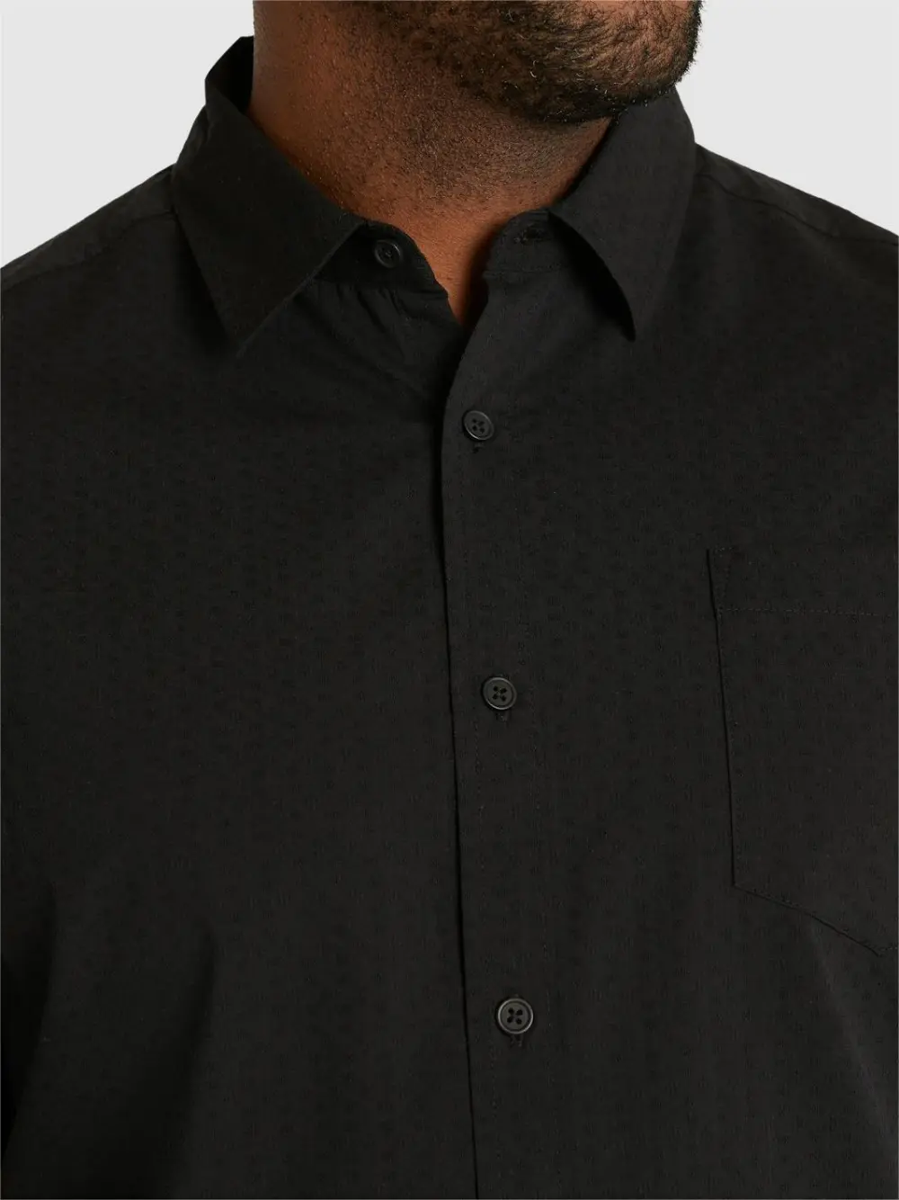 WHITE TEXTURED SHIRT