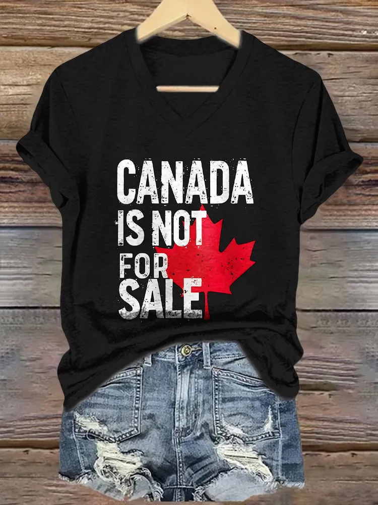 Women'S Canada Is Not For Sale T-Shirt