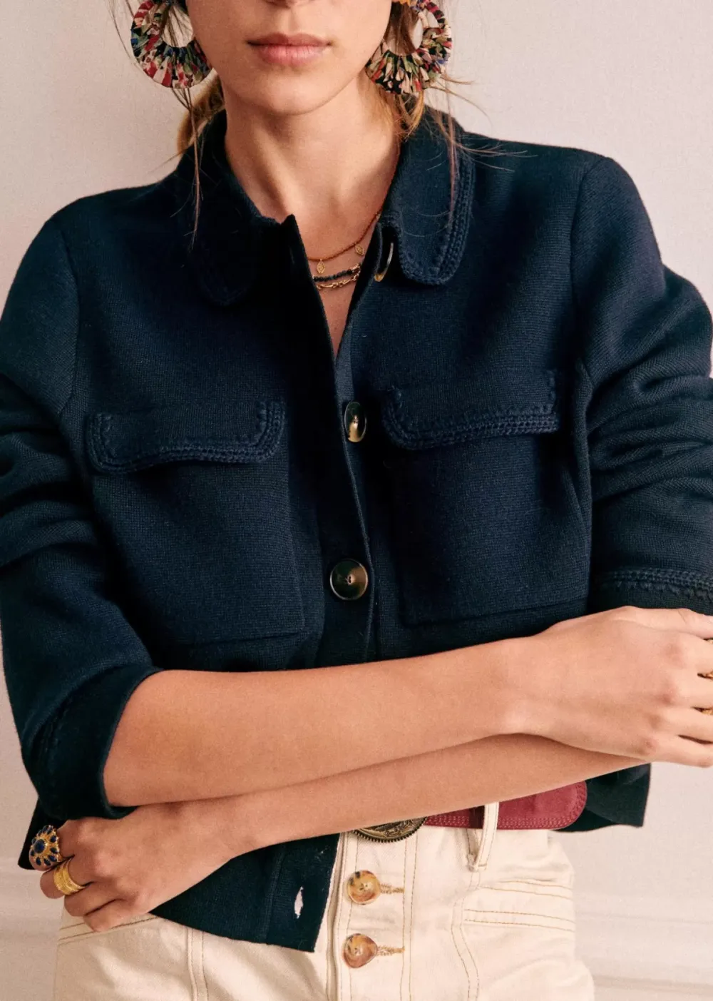 Lapel Collar Knitwear