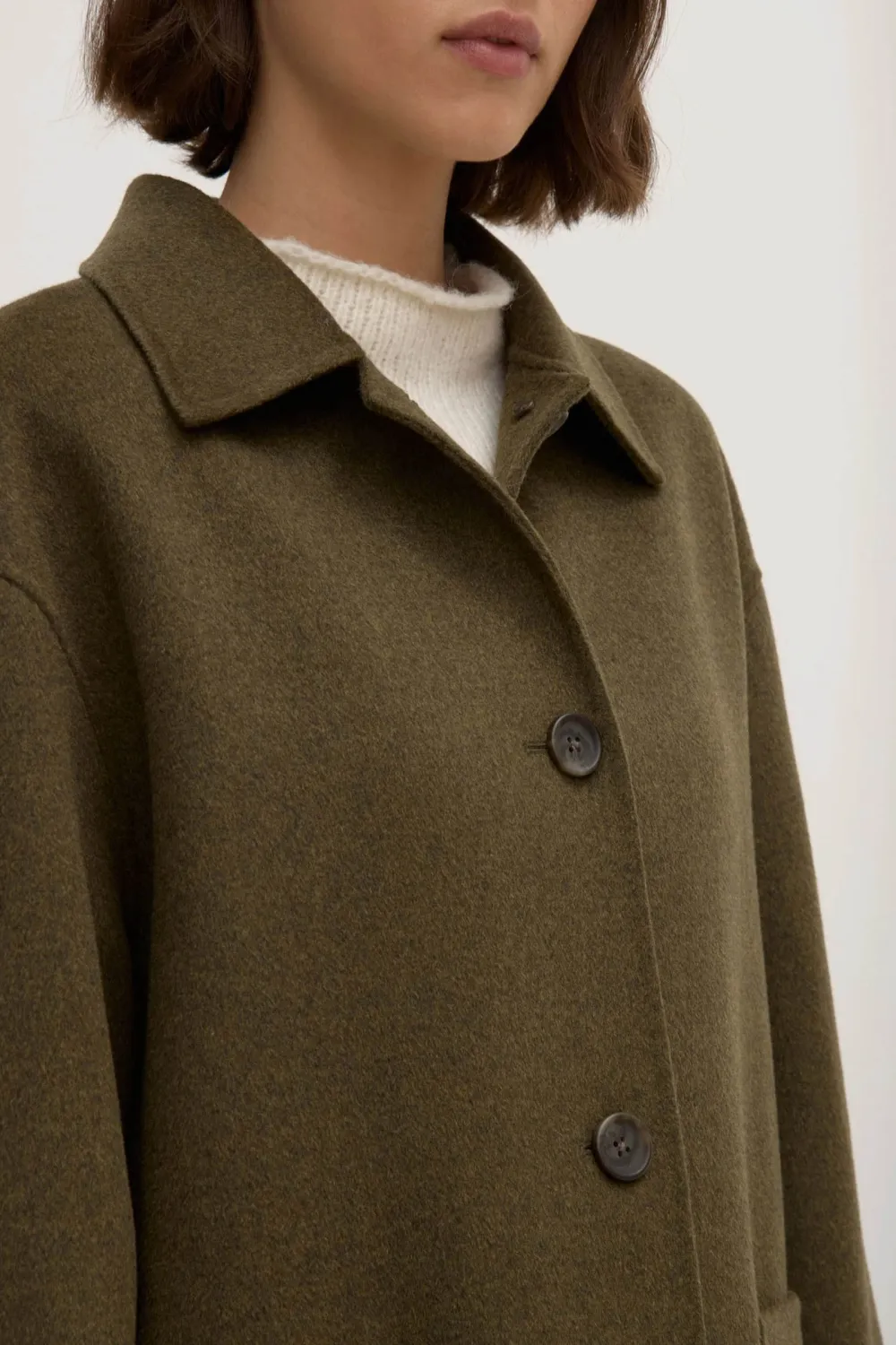 Double Sided Wool Short Jacket