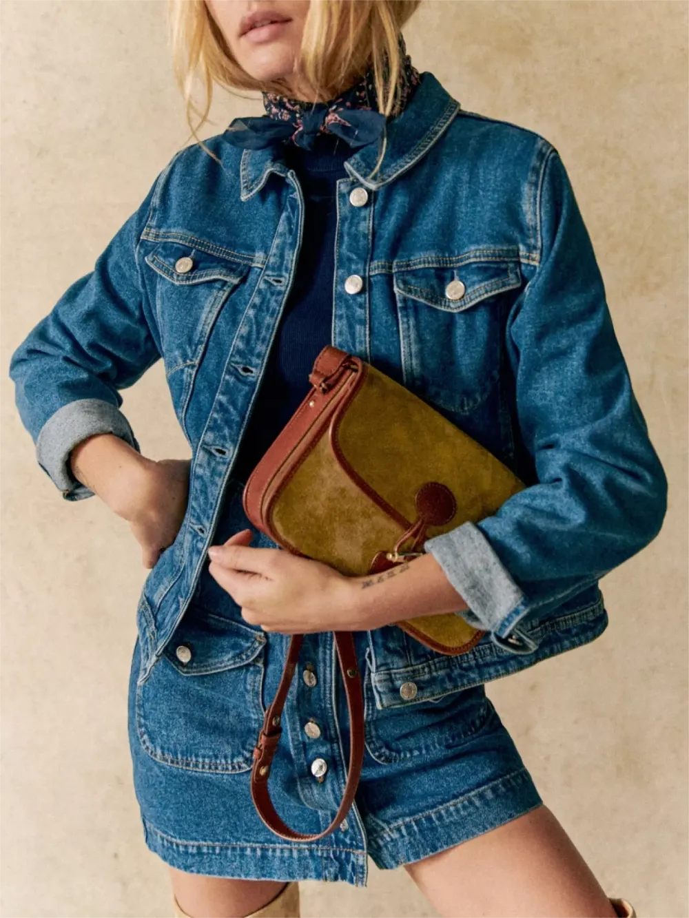 Buttoned Front Closure Jacket