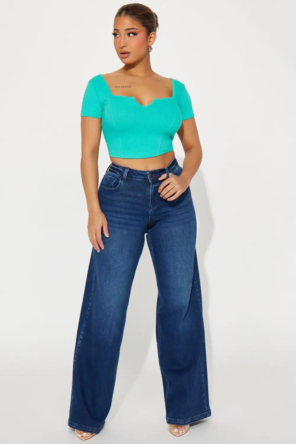 Kassandra Ribbed Top - Mint