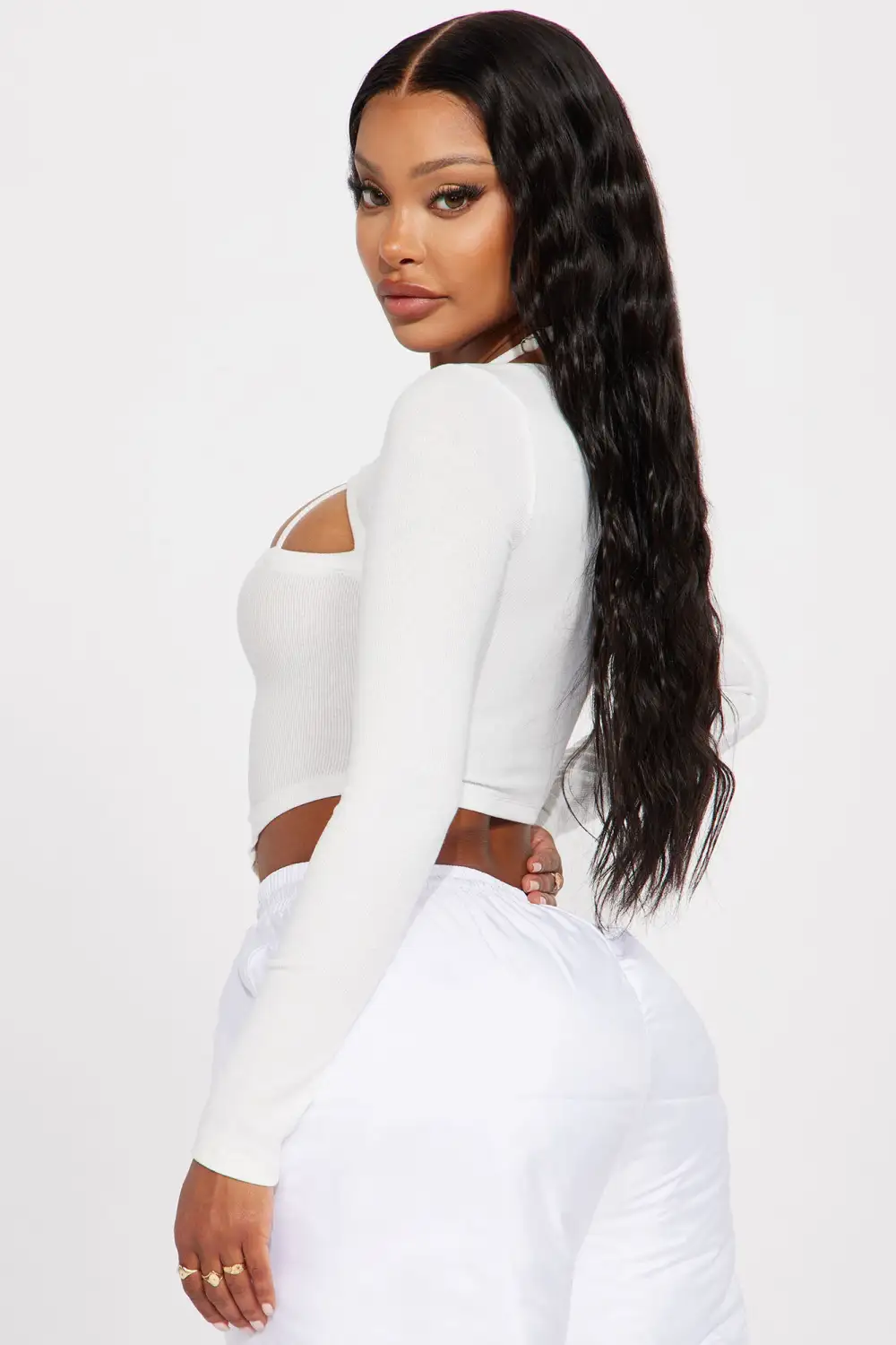 Jordan Cut Out Top - White