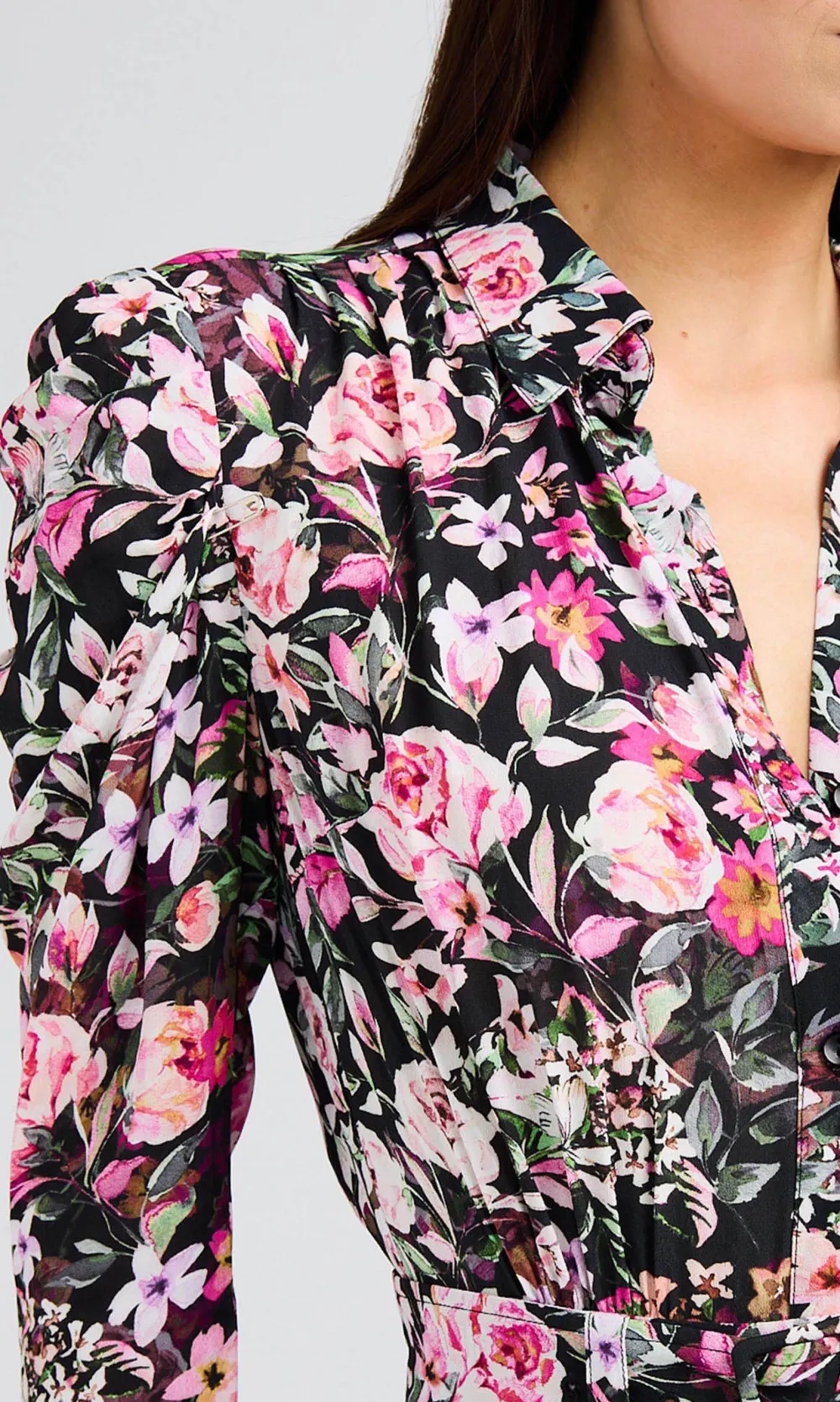 Floral Long Sleeve Romper