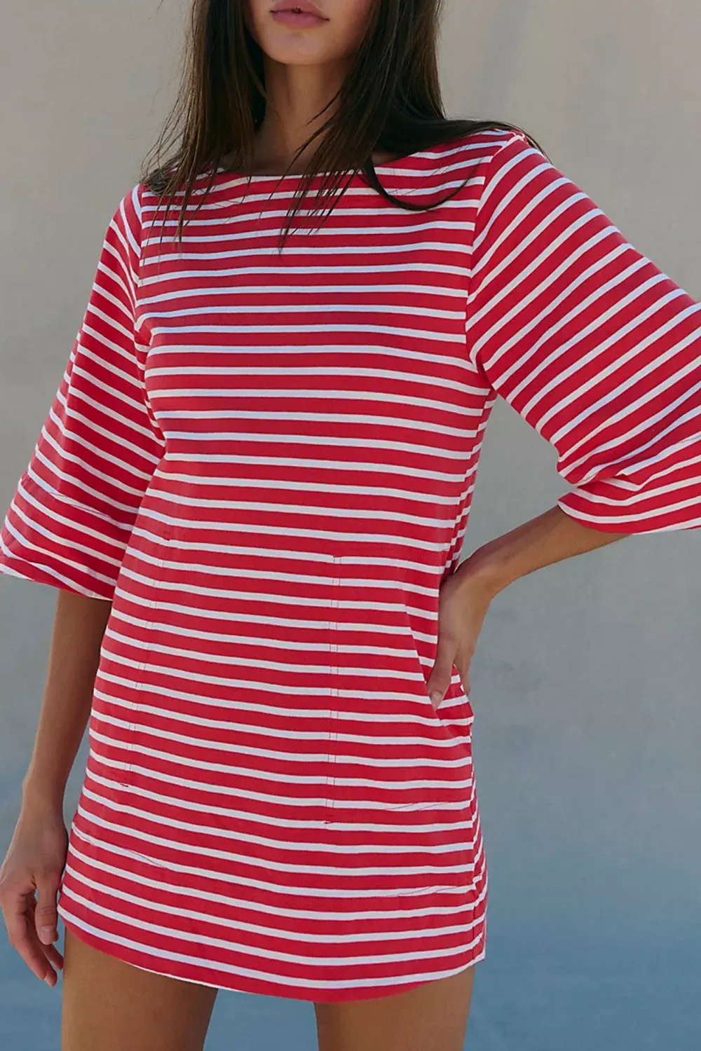 Striped Oversized T-Shirt Mini Dress