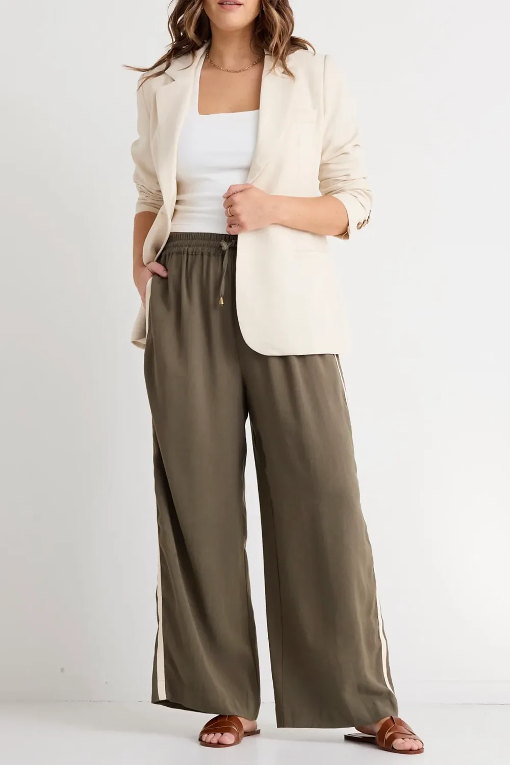 Lapel Single Breasted Blazer