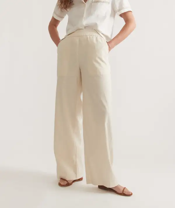 Casual Beige Trousers