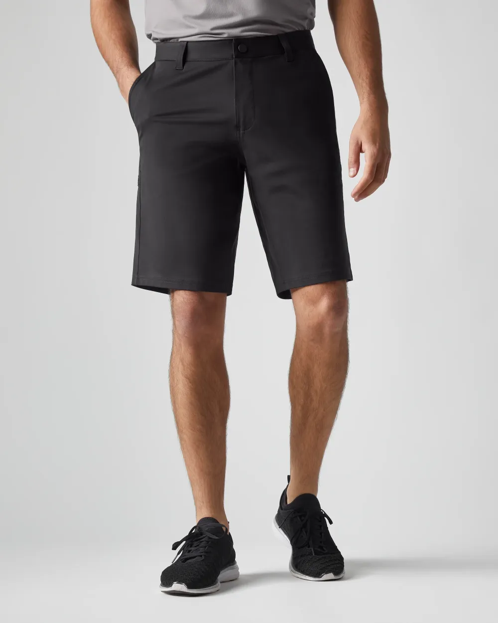 Earth Brown Elastic - Waist Men's Shorts