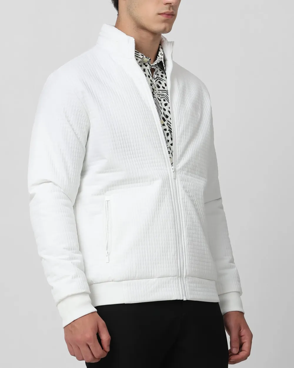 Versatile Comfortable Slim-Fit White Jacket