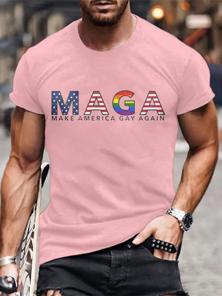 Men'S Maga Make America Gay Again T-Shirt