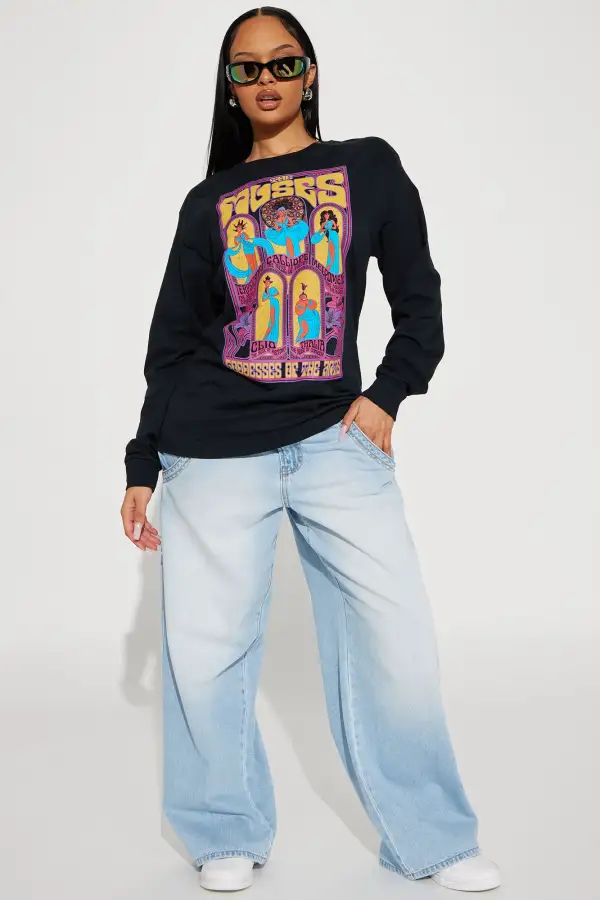 The Muses Crew Neck Sweatshirt - Black