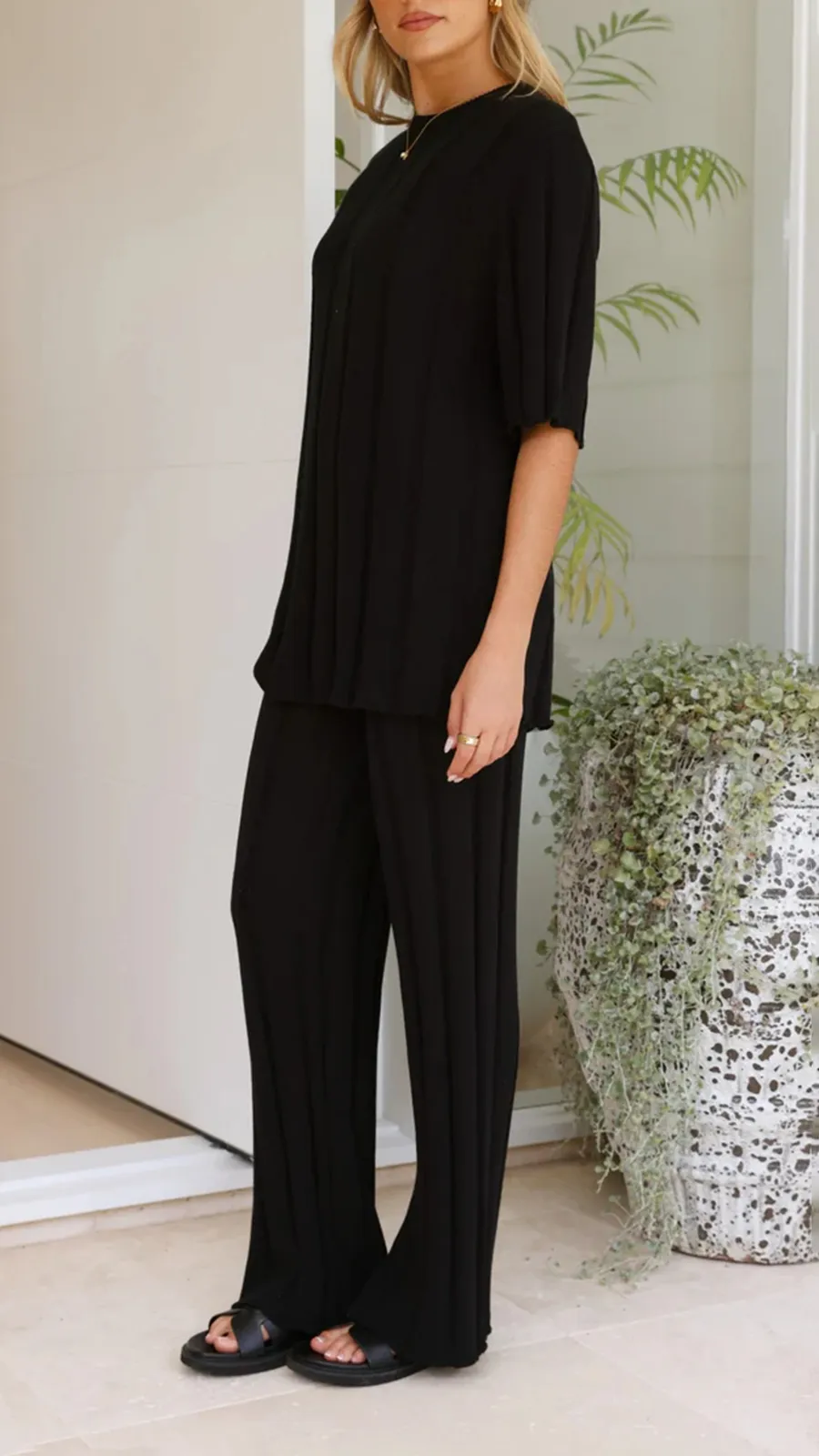 Knitted Heavy Drape Top