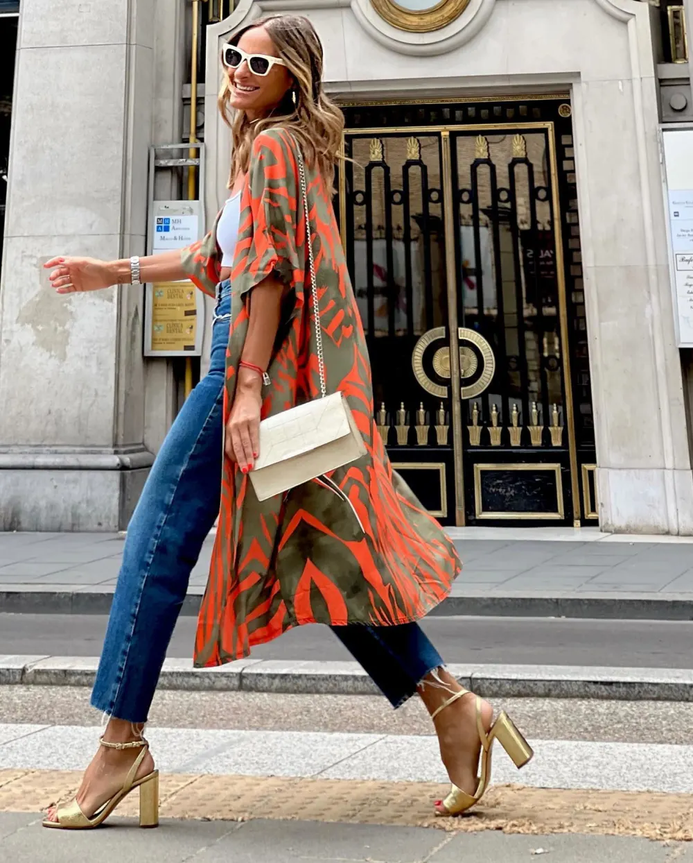 Summer Street Fashion Print Beach Shirt Air Conditioning Shirt Sun Protection Shirt