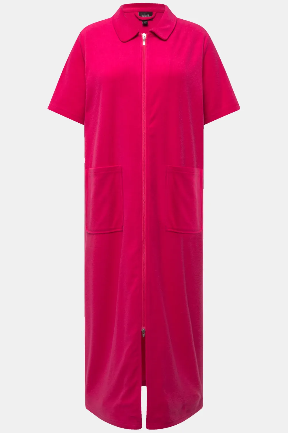 Zip Front Long Terry Bathrobe