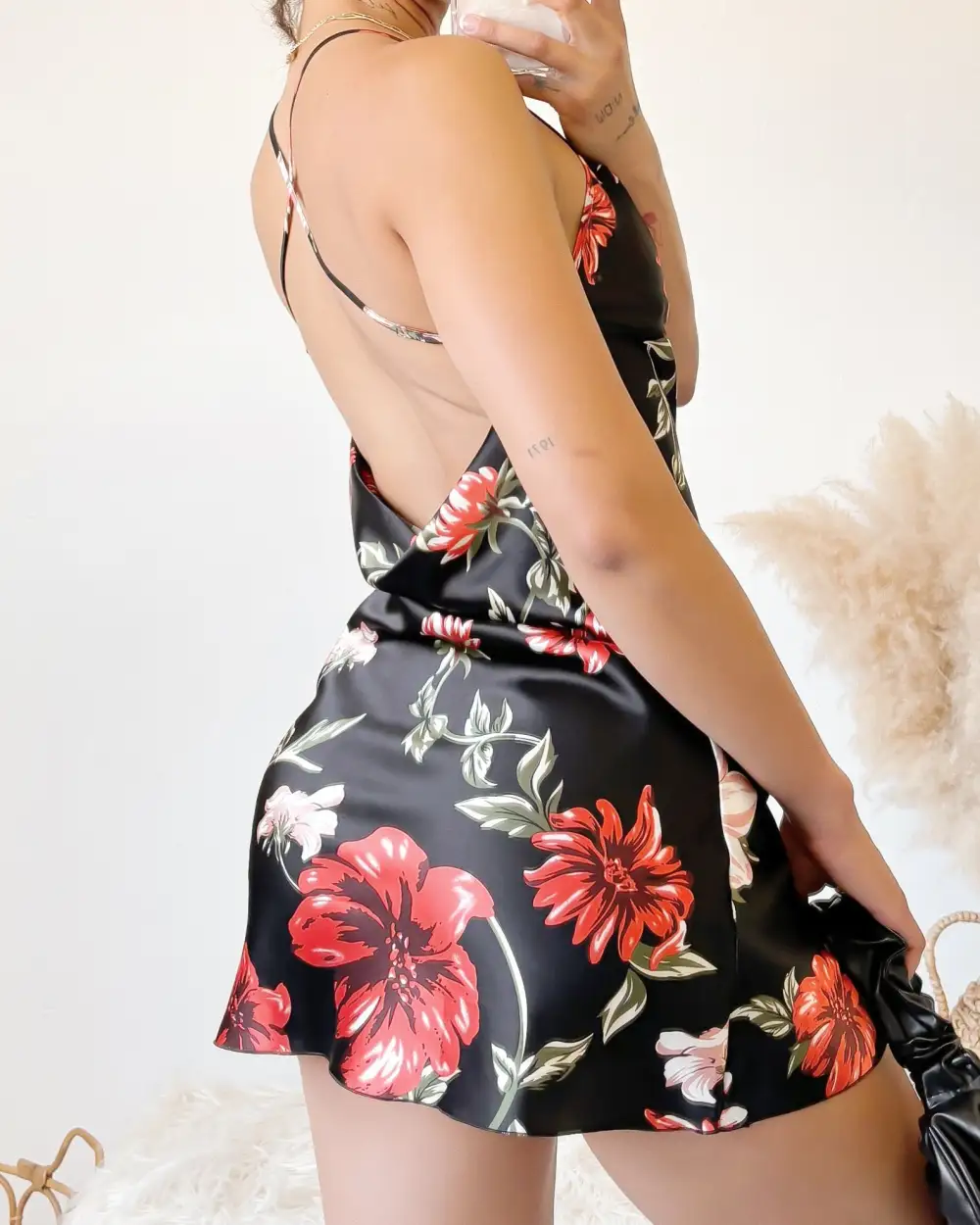 RESTOCKED! AALIYAH SATIN DRESS (TEAL)