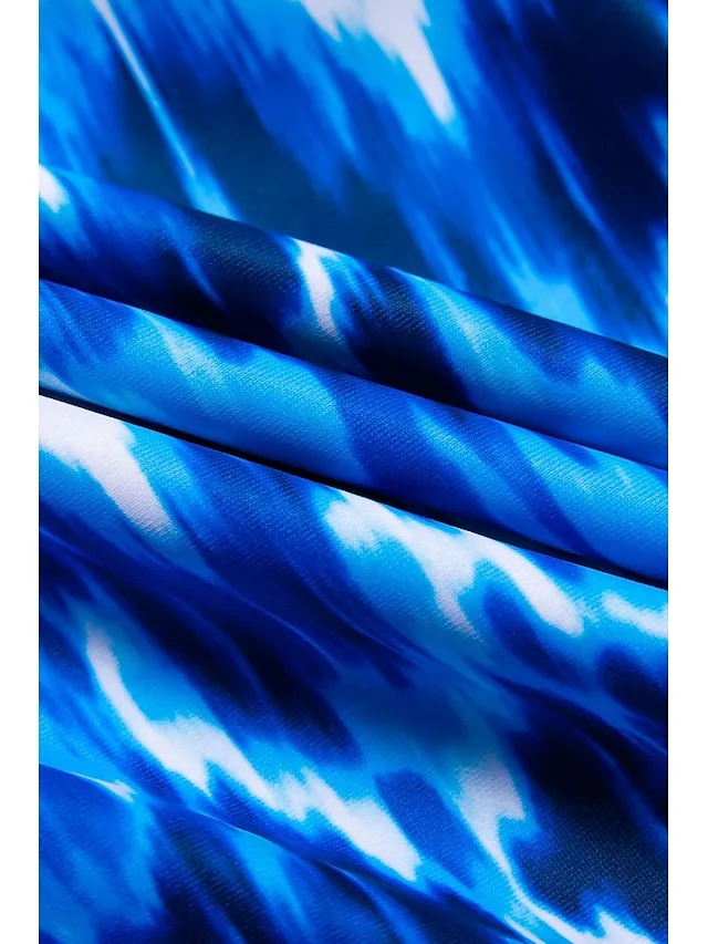 Slim Geometric Tankini Swim Sets