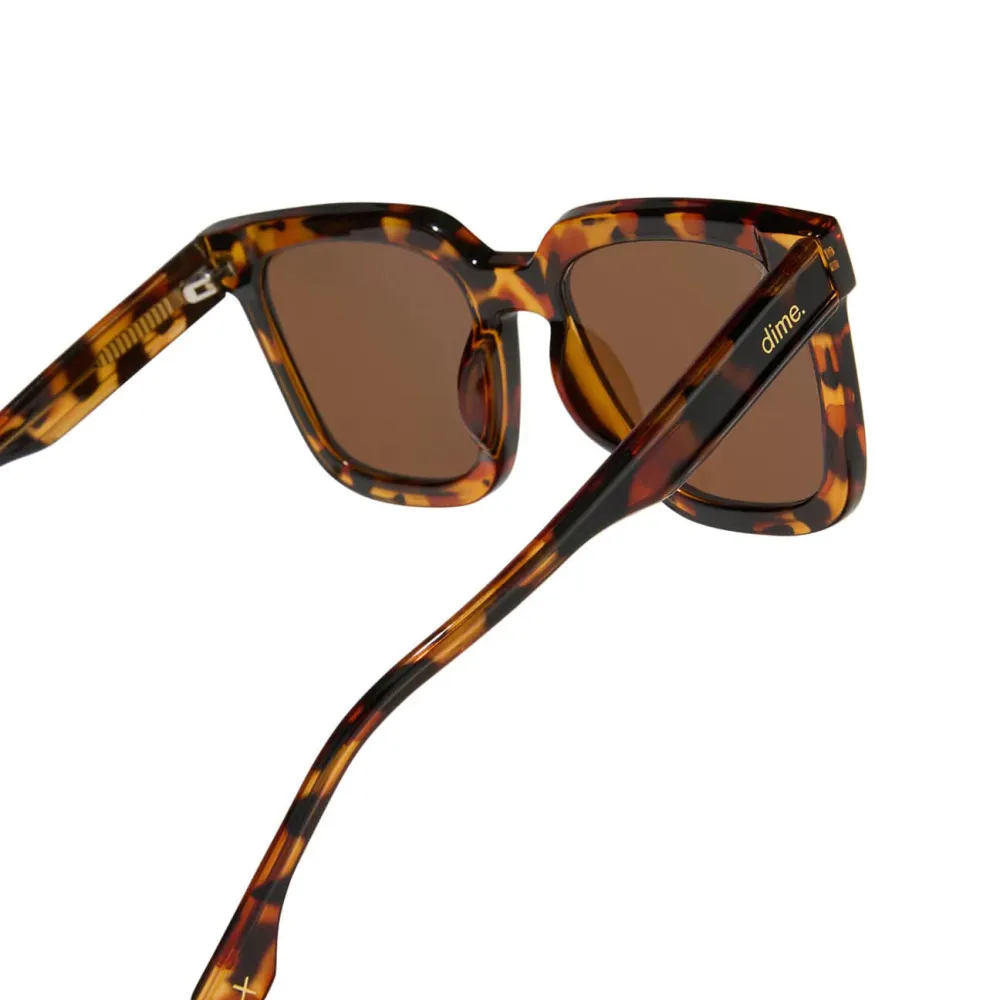 Brown Tortoise Square Sunglasses